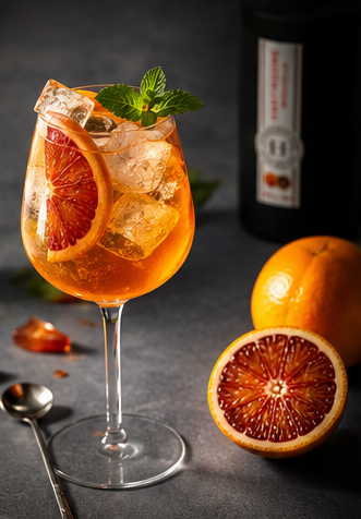 Dunkelrote Orangen