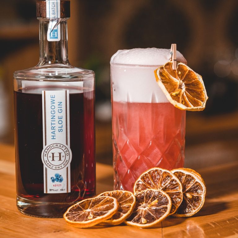 Sloe Gin Silver Fizz